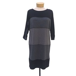 MSK Thick Striped Kimono Sleeve Shift Dress S